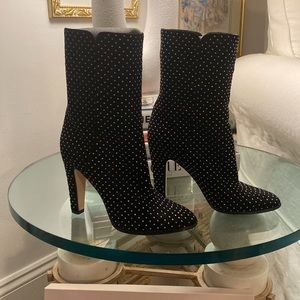 Jimmy Choo Black Boots with Metallic Accents